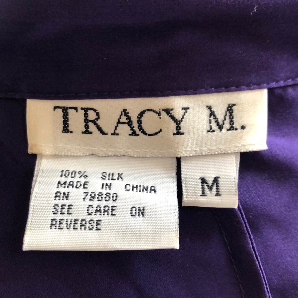 Tracy M Silk Wrap Blouse - Picture 5 of 5